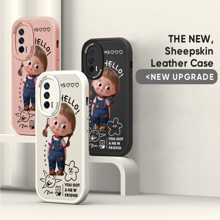 UCUC%20for%20iPhone%207%20Plus%20/%20iPhone%208%20Plus%20Back%20Cover%20Little%20Girl%20Soft%20PU%20Leather%20Phone%20Cases%20-%20Image%203