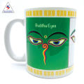 Ceramic Mug Buddha Eyes. 