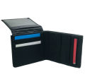 Black/CoffeePU Leather Casual Bi Fold Wallet For Men | Black/Coffee Solid Casual Wallet With 6 Card Holder Compartment. 