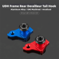 Durable Aluminum Alloy UDH Derailleur Hanger Easy To Install CNC Machined Bike Tail Hook M12 X 1.0P and M12 X 1.5P Lightweight Bike Derailleur Hanger Spare Part for Riders. 