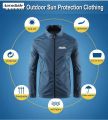 Anrushide JACKET ZIPPER MOTORCYCLE WINDBREAKER JACKET MEN'S THORSOL RIDING SUN PROTECTION MOUNTAIN BIKE CLOTHING JACKET STRAPS. 