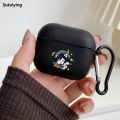 Sutuiying Genshin Impact Anime Cartoon With Hook Case For AirPods 2 3 1 Cases For Apple AirPods Pro 2 Coque Black TPU Soft Earphone Cover. 