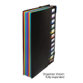 24 Clear Pocket Expanding File Folder 12 Colored Tabs,Holds 300 Sheets, File Organizer,Numbered Index on Cover 2PC. 