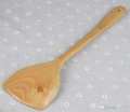 Natural Bamboo Wooden Pancake Turner For Kitchen Healthy Cooking Utensils Non Stick Slice Long Handle. 