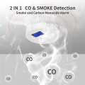 2 in 1 CO & Carbon Monoxide Detectors 85DB in Alarm, for ,LCD Screen,A. 