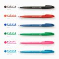 Pentel Brush touch felt-tip pen 6-color set A SES15C-6STA. 