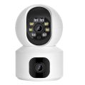 Dual Lens Wireless WiFi Smart CCTV Camera. 