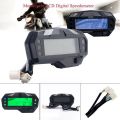 XHHDQES Universal Motorcycle Lcd Digital Meter Speedometer Odometer Tachometer 1000RPM Gauge for FZ16. 