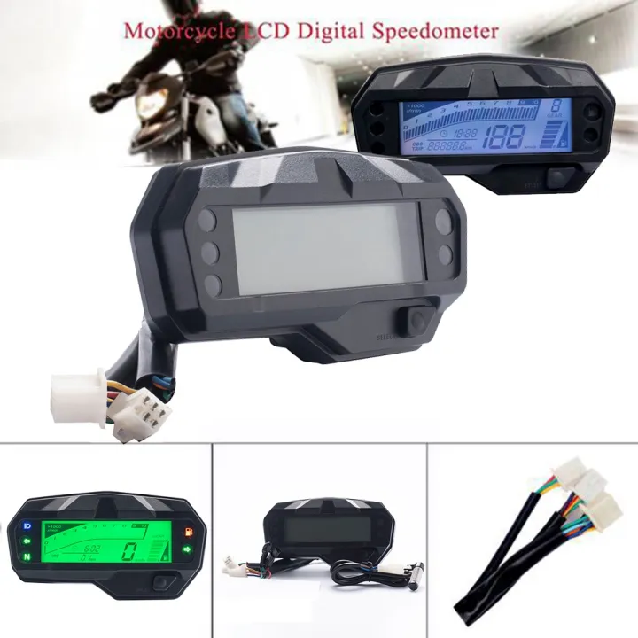 XHHDQES%20Universal%20Motorcycle%20Lcd%20Digital%20Meter%20Speedometer%20Odometer%20Tachometer%201000RPM%20Gauge%20for%20FZ16%20-%20Image%207