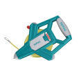 Total 50m Fibreglass Measuring Tape 3:1 Gear Ratio For Fast Rewind. 