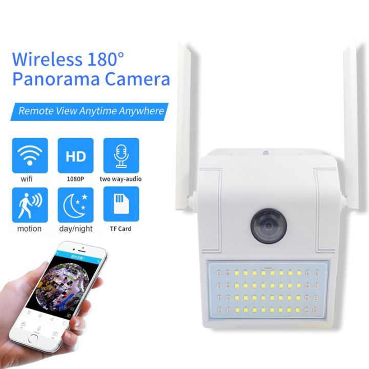 Smart%201080P%20Waterproof%20Wall%20Lamp%20Ip%20Camera%20180%C2%B0%20Panoramic%20Night%20Vision%20Detection%20Smart%20Baby%20Sleeping%20Monitor%20-%20Image%204