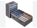Foldable Wardrobe Clothes Organizer for Jeans, Large Drawer Organizer for Folded Clothes. 