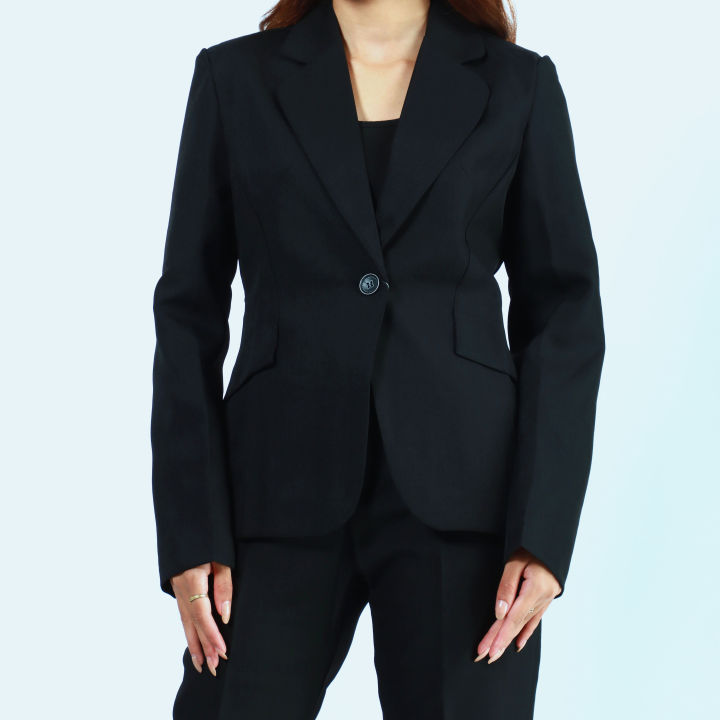 Boss%20Lady%20Single%20Button%20Classic%20Black%20Formal%20Coat%20and%20Pant%20Set%20For%20Women%20-%20Image%202