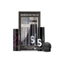 Hair Fibers 3-in-1 Kit Set, with 25g Hair Rebuilding Fibers, Perfect Fit Spray Applicator Pump Nozzle&Hair Fibers Styling Spray Black Color. 