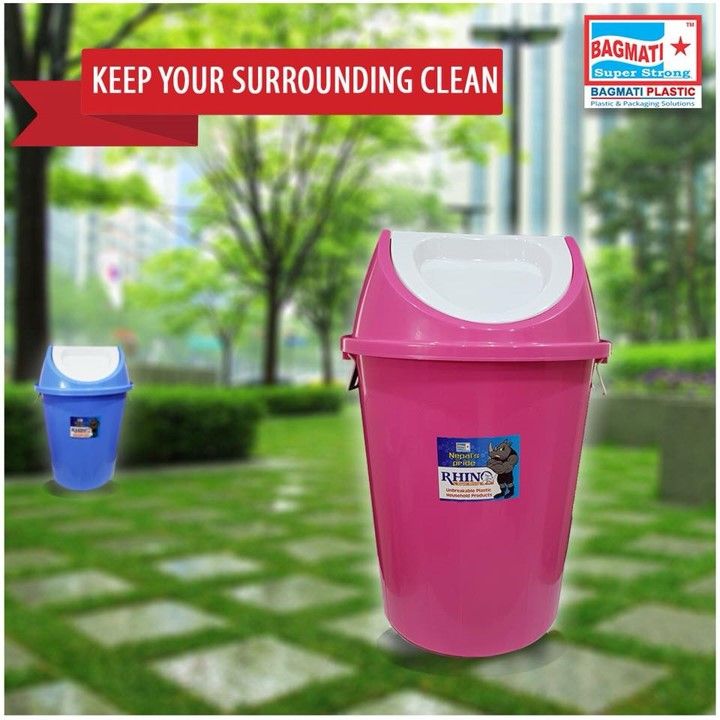 Bagmati Rhino Round Shaped Swing Bin - 60 Ltrs.