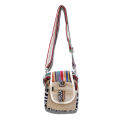 Himalayan Multicolor Pure Hemp Side Bag For Men- Lotus Handicrafts. 