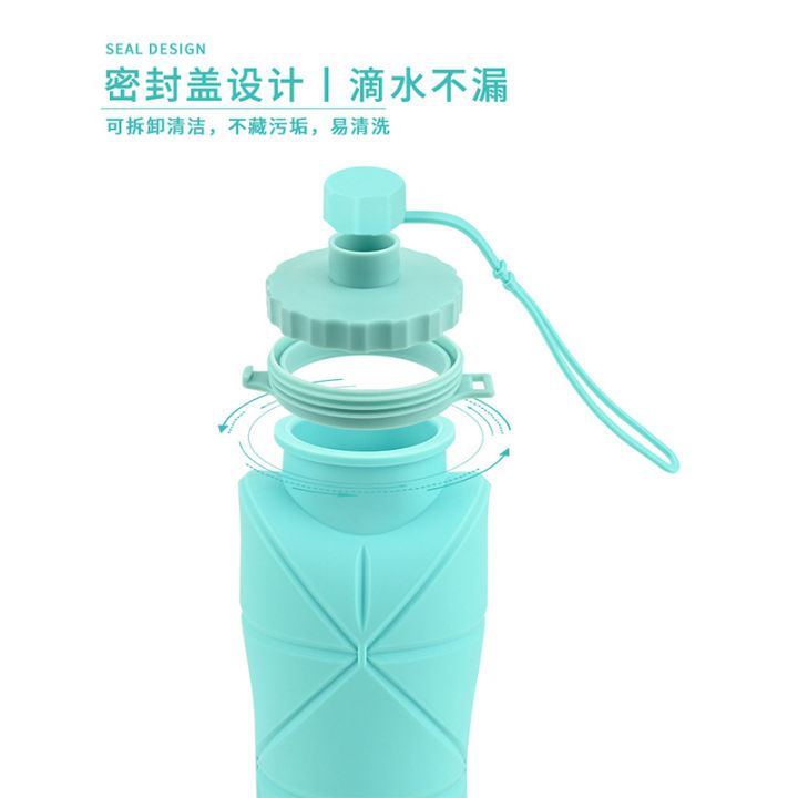 Cross-border%20New%20Silicone%20Water%20Bottle%20Outdoor%20Portable%20Silicone%20Water%20Jug%20Cup%20High%20Temperature%20Resistant%20Sports%20Water%20Bottle%20Factory%20In%20Stock%20-%20Image%203