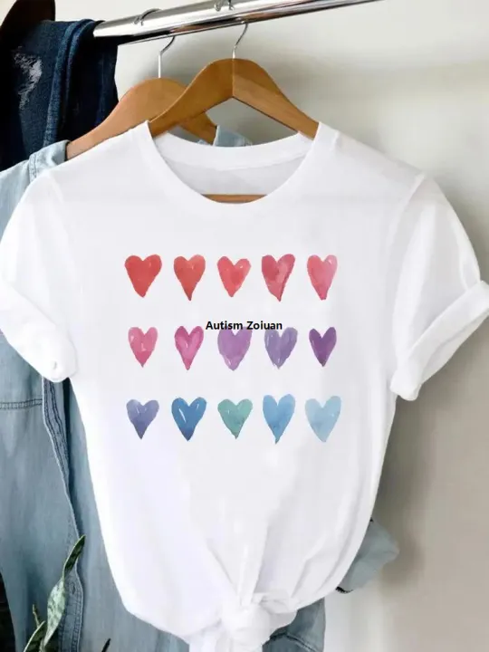 Tops%20Women's%20Pictorial%20Clothing%20Graphic%20Clothing%20Short%20Sleeve%20Summer%20T-Shirt%20Women's%20T-Shirt%20Printed%20T%20Feather%20Bird%20Clothing%20Fashion%20-%20Image%204