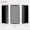 Itop 7D Flexible Glass Fiber Anti-Peep Privacy Screen Protector For Iphone Xs Max  Phone Privacy Filter. 