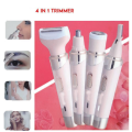 Progemei GM-3074 - 4In1 Rechargeable Electric Epilator Hair Shaver For Ladies Nose & Ear/ Eyebrow Hair Trimmer Remover. 