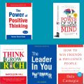 Self Help Book Bundle: Power of Positive Thinking, Subconscious Mind, Think and Grow Rich, The Leader In You, How To Win Friends & Influence People. 
