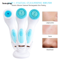 Sutuiying 3 in 1 Electric Facial Cleansing Brush Silicone Rotating Face Hot Selling cleanser Brush Deep Cleaning brush Waterproof Facial Massager. 