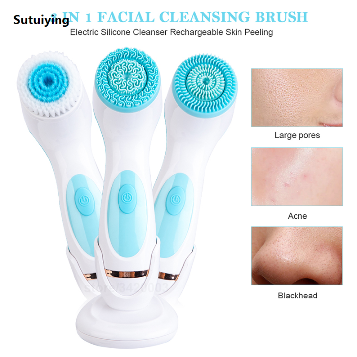 Sutuiying%203%20in%201%20Electric%20Facial%20Cleansing%20Brush%20Silicone%20Rotating%20Face%20Hot%20Selling%20cleanser%20Brush%20Deep%20Cleaning%20brush%20Waterproof%20Facial%20Massager%20-%20Image%206