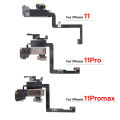 Ear Speaker Flex For iPhone 11 11Pro Max Ear Piece With Face ID Light Sensor Flex Cable Incl Mic Replacement Parts. 