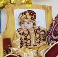 Baby Boy Embroided Pasni Dress - Maroon. 
