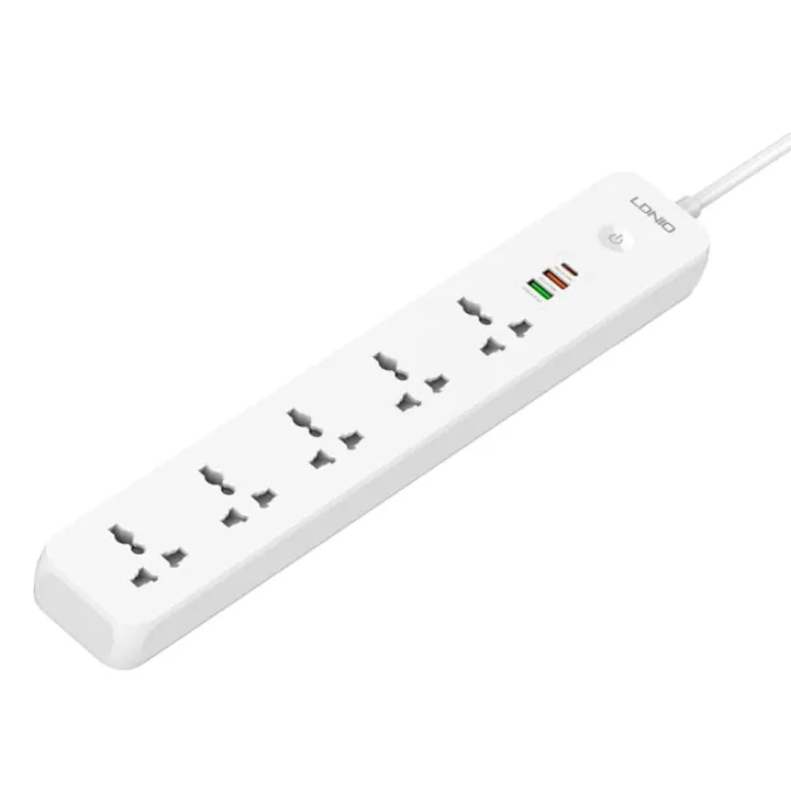 LDNIO SC5319 Multi Socket Extension Lead | 5 Universal AC Power Sockets ...