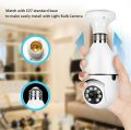 Light Bulb Camera, Light Socket Security Camera Two Way Audio Capability For Home. 
