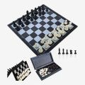 Taisanlin No. 3325 Magnetic High-Glass Chess Set – Foldable & Travel-Friendly. 