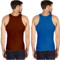 Amul Comfy Sleeveless Multicolor Vest For Men (Pack of 2) (Color May Vary). 