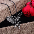 【New Arrivals】Aggressive Gothic Titanium Steel Retro Pendant Non-mainstream Personality Magic Dragon Necklace Cool Trendy Men's Night Shop Hanging Ornaments. 