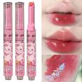 Water Light Mirror Lipstick Pen Glitter Lip Tint Long Lasting Moisturising Love Heart Shape Solid Lip Gloss Lip Makeup Cosmetics. 