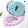 Washable Soft Toilet Seat Cover (multicolor). 