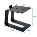Desktop Speaker Stand Universal Anti-Slip Speakers Metal Holder +Vibration Absorption Pads 1 PCS. 