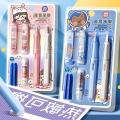 【Mega Sale】Primary students erasable fountain pen for grade 3 and grade 4 students and children special girls to replace ink sac crystal blue blue. 