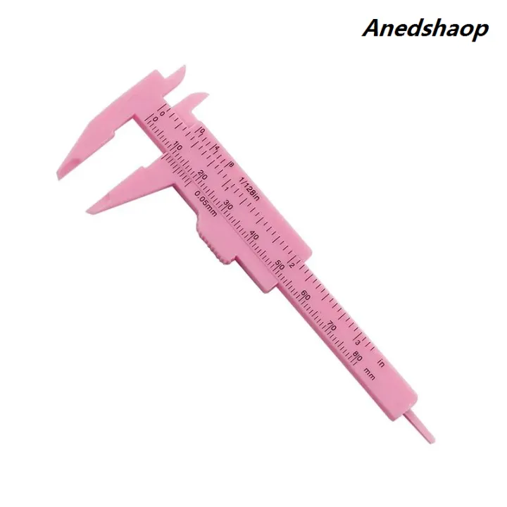 80mm Scale Ruler Anedshaop 1PC 0-80mm Double Rule Scale Plastic Vernier Caliper Student ...