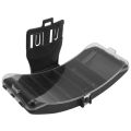 Portable With Belt Waist Fishing Box Black Plastic Fishing Bait Tackle Box Lightweight Fishing Tackle Box Baits Storage. 