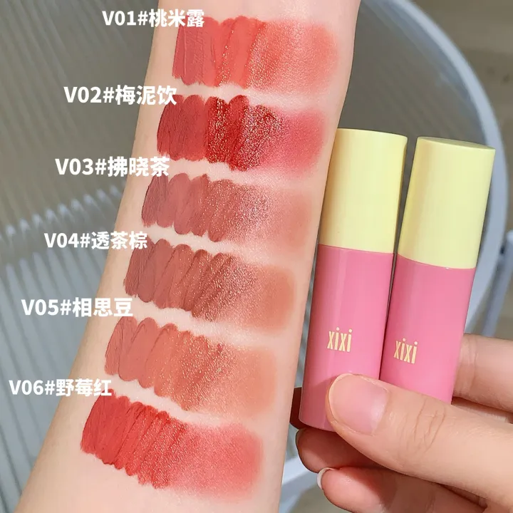 xixi%20does%20not%20redeem%20fairy%20tale%20fog%20lip%20gloss%20velvet%20matte%20low%20saturation%20pure%20desire%20girl%20affordable%20white%20lipstick%20-%20Image%203
