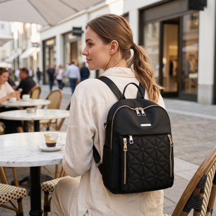 Portable%20Oxford%20Cloth%20Simple%20Backpack%20Multi-functional%20Small%20Pack%20Solid%20Color%20Shoulder%20Bag%20Solid%20Color%20Retro%20Backpack%20Lady%20-%20Image%204
