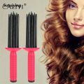 Sutuiying 1/2PCS Hair Curler Fluffy Curling Roll Comb with Anti- Slip Portable Design, Professional Hairstyling Tools for Voluminous Curls. 