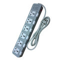 Urja 986-2M 6-Port Surge Protector 3 Pin Extension Multiplug with Individual Switches & LED Indicator | 100% Copper, 4000W (16A) | High Conductivity & Safety Shutter for Home & Office. 