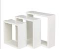 Kamakhya Decor Modern Home Decor Square Cube Floating Wall Shelf Set of 3 (White). 