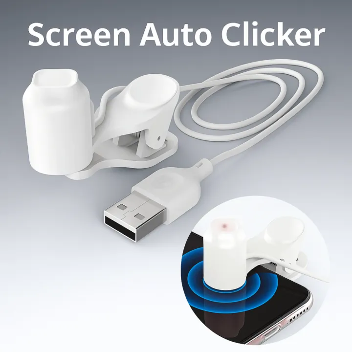 Appareil Clicker Auto - Tap D'écran Réglable Pour Les Jeux, Les Tâches De Streaming En Direct Et Les Tâches De Récompense | Outil De Du Doigt Efficace Pour Les Actions Automatisées Sur