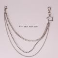 Men Creative Retro Five-pointed Star Harajuku Style Double Layer Multi-layer Jeans Chain Hollow Female Belt Chain Metal Waist Chain Punk Pants Chain. 