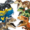 Jurassic Dinosaur World Brutal Raptor T-Rex Triceratops Indominus Rex Model Building Blocks Dino Velociraptor Figure Bricks Toys. 