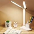 Led Double Head Desk Lamp 3 Operating Modes With 32 Dimmable LED Lights Rechargeable Table Lamp. 