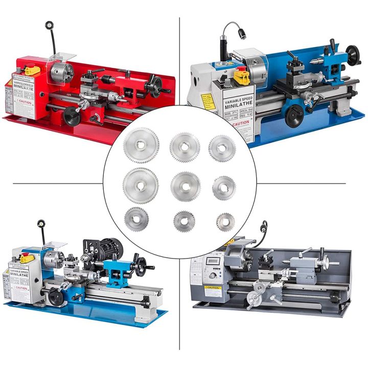 NCANRUI%20Metal%20Lathe%20Gears,%20Change%20Gear%20with%20Lathe%20Belt,%20Metal%20Gear%20Set%20for%20CJ0618%20Mini%20Lathes%20&%20Milling%20Machines%20-%20Image%202